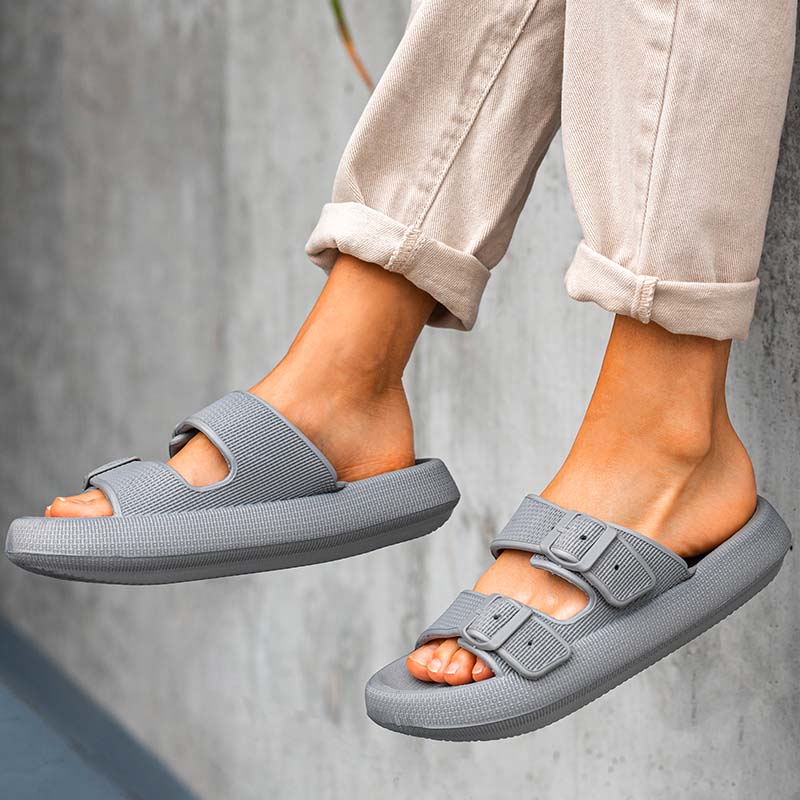 Gray / 6 Slipper The Cloudies™ - Sandals Cloud Slides