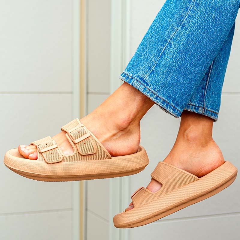 Oat Latte / 6 Slipper The Cloudies™ - Sandals Cloud Slides